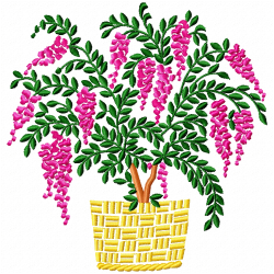 Vase For Flowers Embroidery Design 8 Vase For Flowers Embroidery Design 8